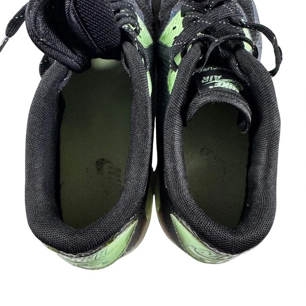 Nike Air Max 90 Hyperfuse Womens 8.5 Black Iridescent Flash Lime Good 811165-001